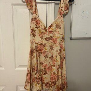 Forever 21 Linen Floral Dress
